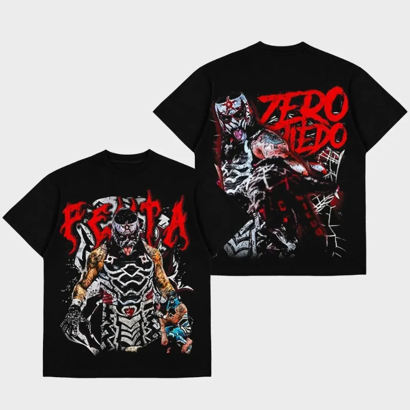 Penta El Zero Miedo Merch 2026 Unisex T-shirt Men Short Sleeve Tops fashion Tee Clothes Causal Y2K Tops
