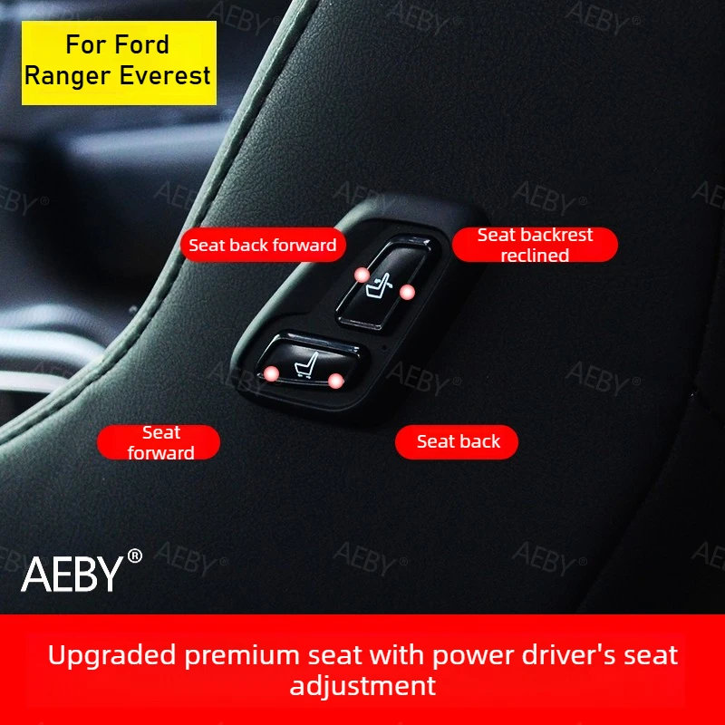 For Ford Ranger Everest 2022-2026 electric seat switch,Key wireless remote seat control switch,plug and play,auto parts