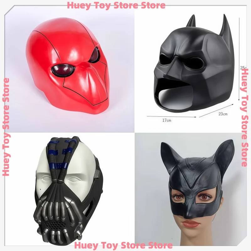 Red Hood Mask Movie Vil Lain Cosplay Emulsion Red Hood Helmet Man Women Cosplay Costume Prop Replica Fancy Party Headwear