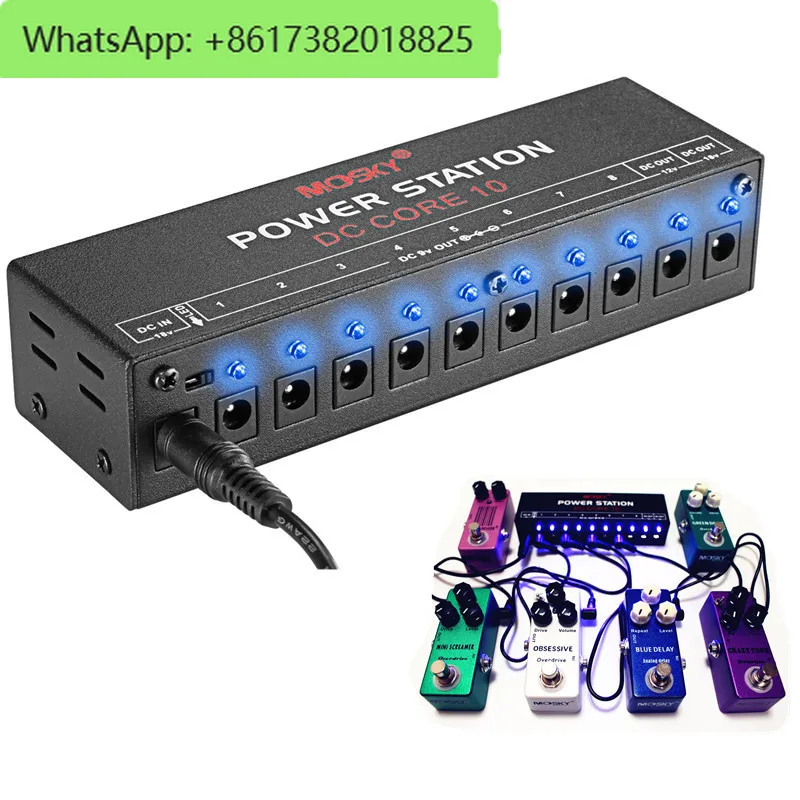 

Wholesale of MOSKY 10 channel single block effect device power supply, independent low noise DC core10 instrument power supply