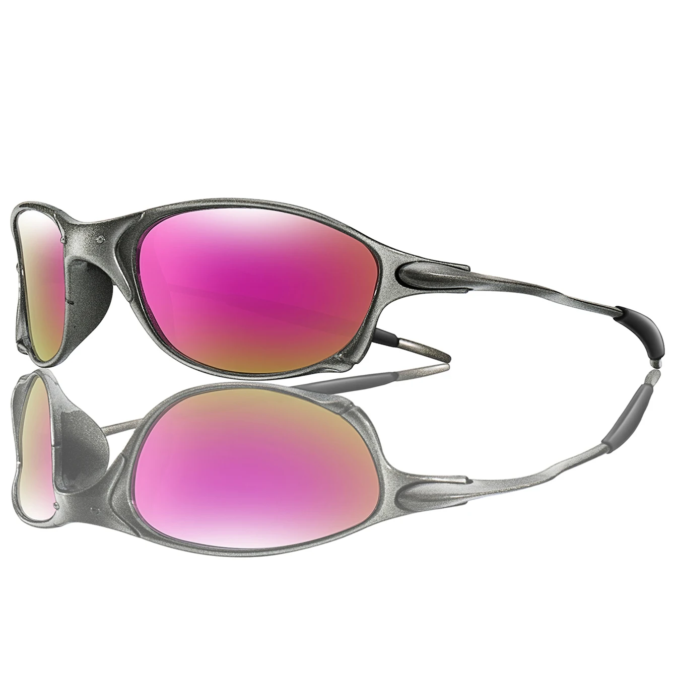 3 Pairs Men Women Fishing Sunglasses Metal Shades Frame with UV Protection for Outdoor Sports, Cycling Running, Hiking, Driving