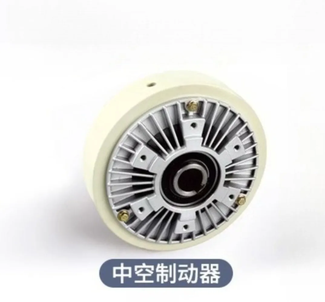 DC24V Magnetic Particle Brake Clutch Hollow Single Double Shaft Tension Controller for Industrial Winding Machine 6/12/25 NM
