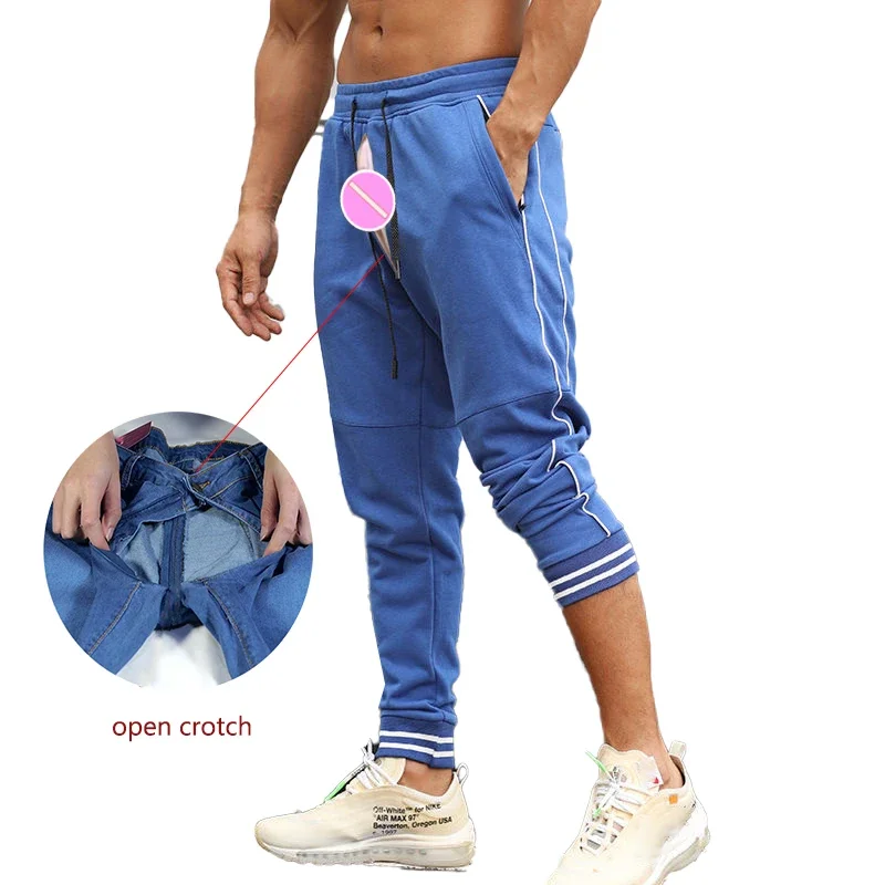 

Уличные сексуальные брюки с открытой промежностью, экзотические шорты, мужские брюки для бега для фитнеса, спортивные баскетбольные спортивные штаны, повседневная уличная одежда для пар