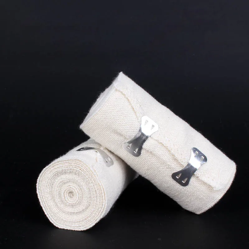 5 Rollen Elastische Bandage Roll Met Haak Nood Spiertape Medische Wondverband Fixatie Beschermende Hemostatisch Verband