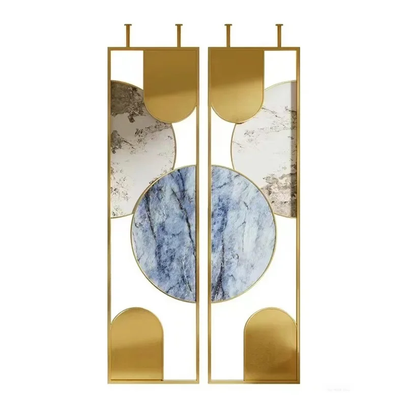 Schermo in acciaio inossidabile nuova divisoria in stile cinese hotel soggiorno ingresso decorazione divisoria per la casa