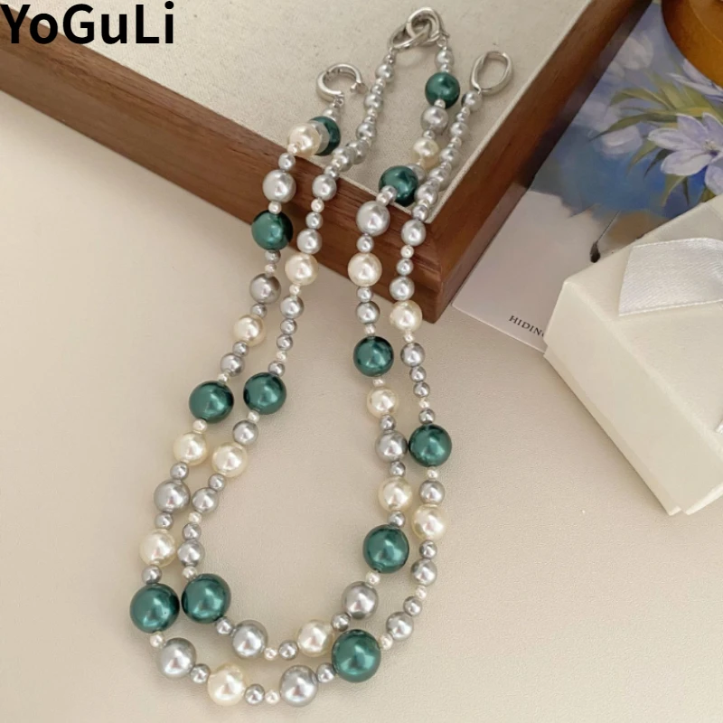 Fashion Jewelry One Layer Popualr Style Elelgant Simulated Pearl Necklace For Women Girl Party Wedding Gift Pretty Accessories