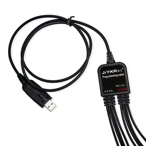 USB 8 trong 1 Cáp lập trình cho baofeng Kenwood Tyt Qyt Motorola AXU4100 YAESU ICOM Walkie Talkie Radio Car phần mềm 8 Bán hàng chính chơi CD Kenwood - №1
