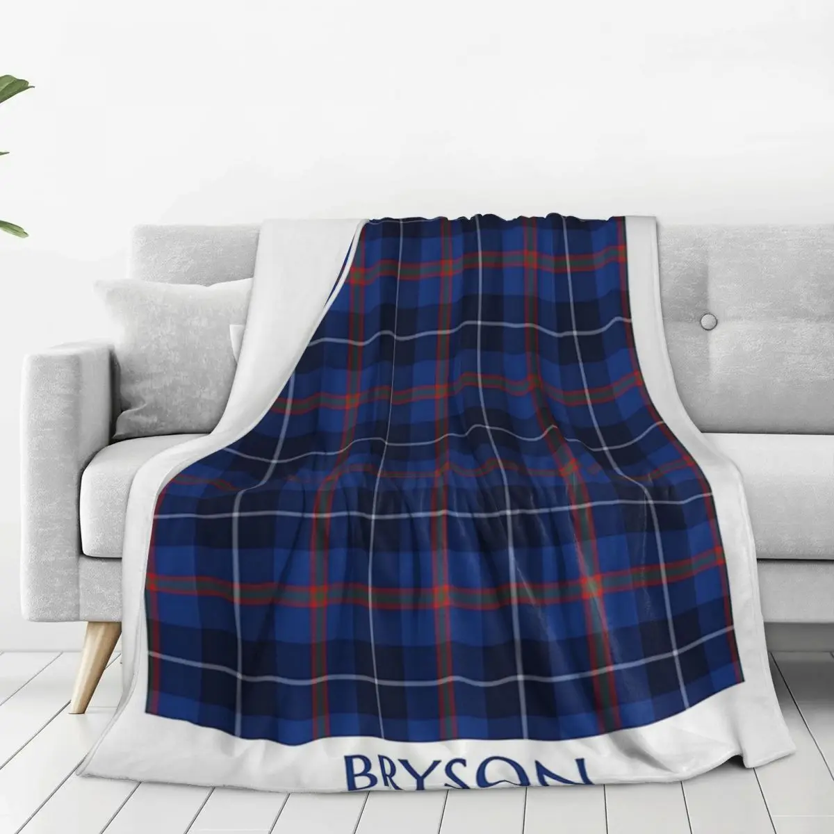 Clan Bryson Tartan Blanket Flannel Warm Throw Blankets Sofa Throw Blanket For Couch Bedding Travel Throws Bedspread Quilt