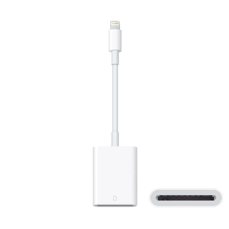 8 Pin SD Card Reader for iPhone 11 Pro Max,iPad,OTG Adapter, Apple Camera Dongle 128gb 200gb camera video photo file iOS13.1