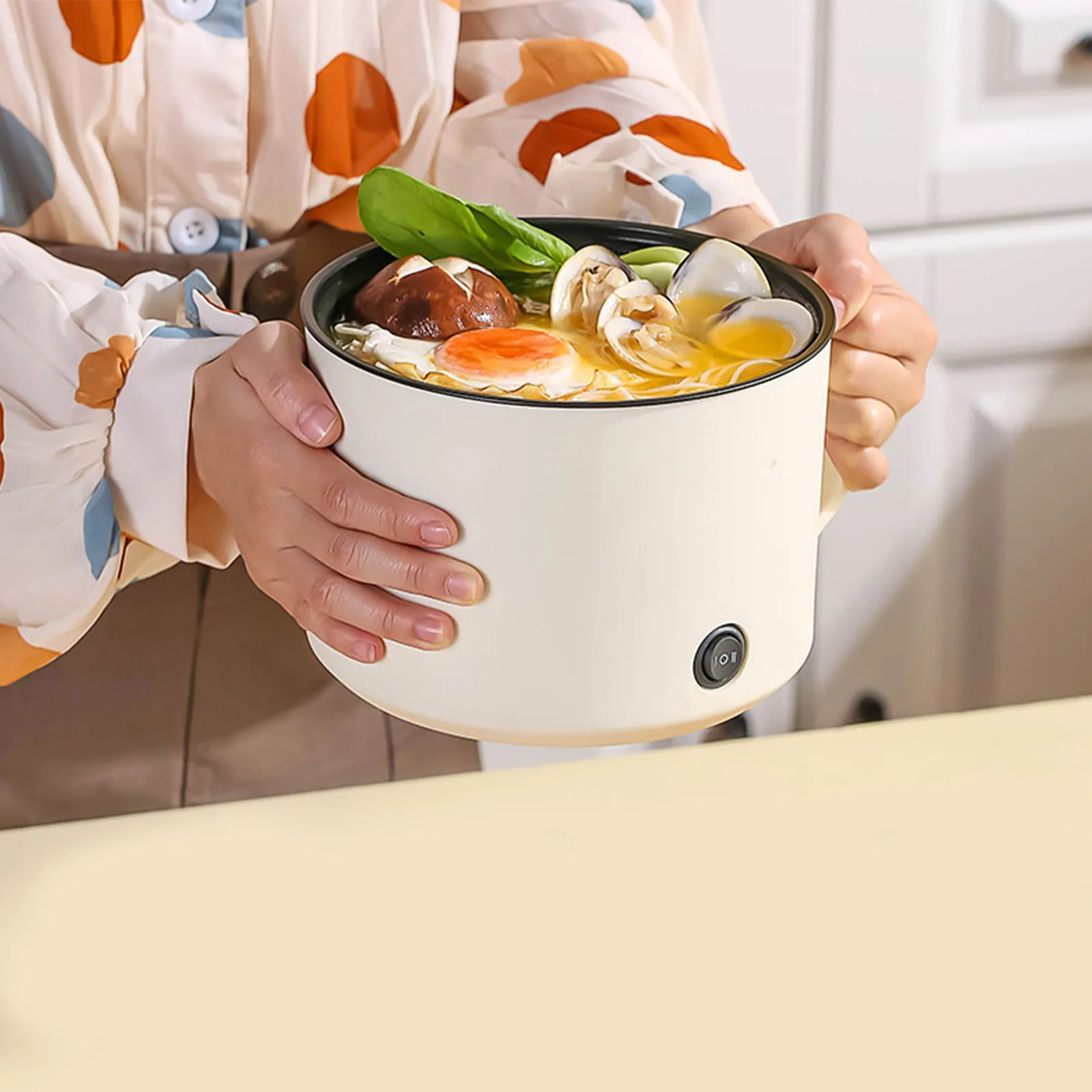Multifunctional Electric Cooking Pot Small Mini Electric Cooker Rapid Noodle Cooker for Student Dormitories Personal Use CN