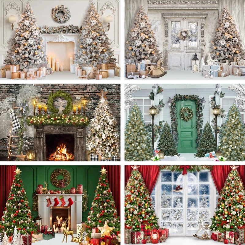 

Mocsicka Winter Christmas Backdrops For Family Party Children Adults Portrait Photo Backgrounds Studio Props Photocall Decor