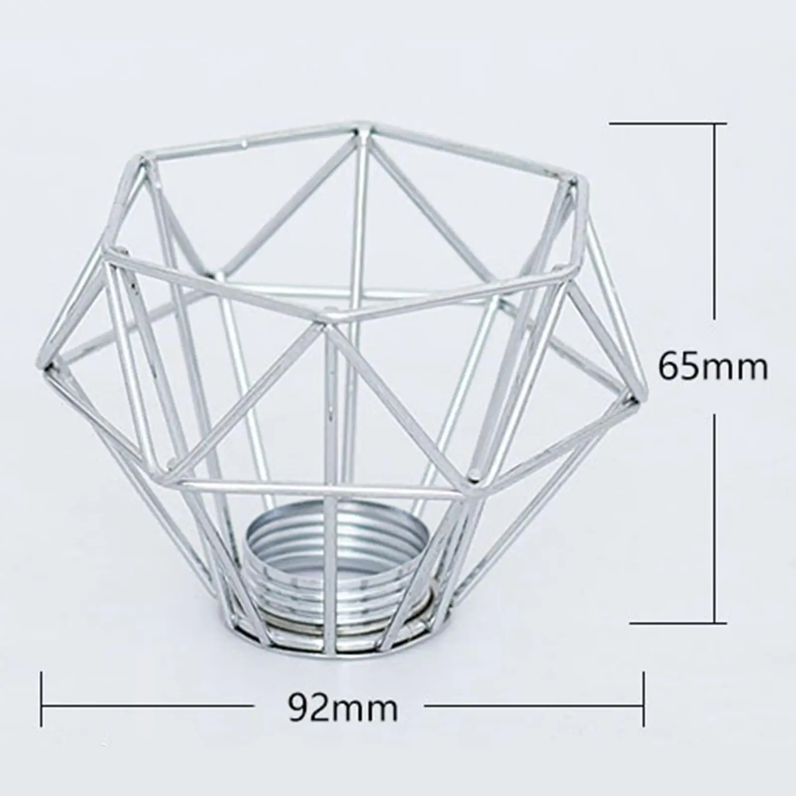 Lampshade Metal Lights Cage Lamp Covers Hanging Decor Wrought Iron Bulb Cage for Office Hotel Dining Room Bedroom Ornament