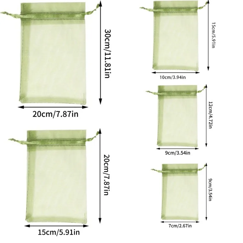 1-100 قطعة أكياس حماية الفاكهة أكياس نمو النبات حديقة مكافحة الطيور المعاوضة شبكة حقيبة الخضار الفراولة أكياس أدوات الحدائق قابلة لإعادة الاستخدام