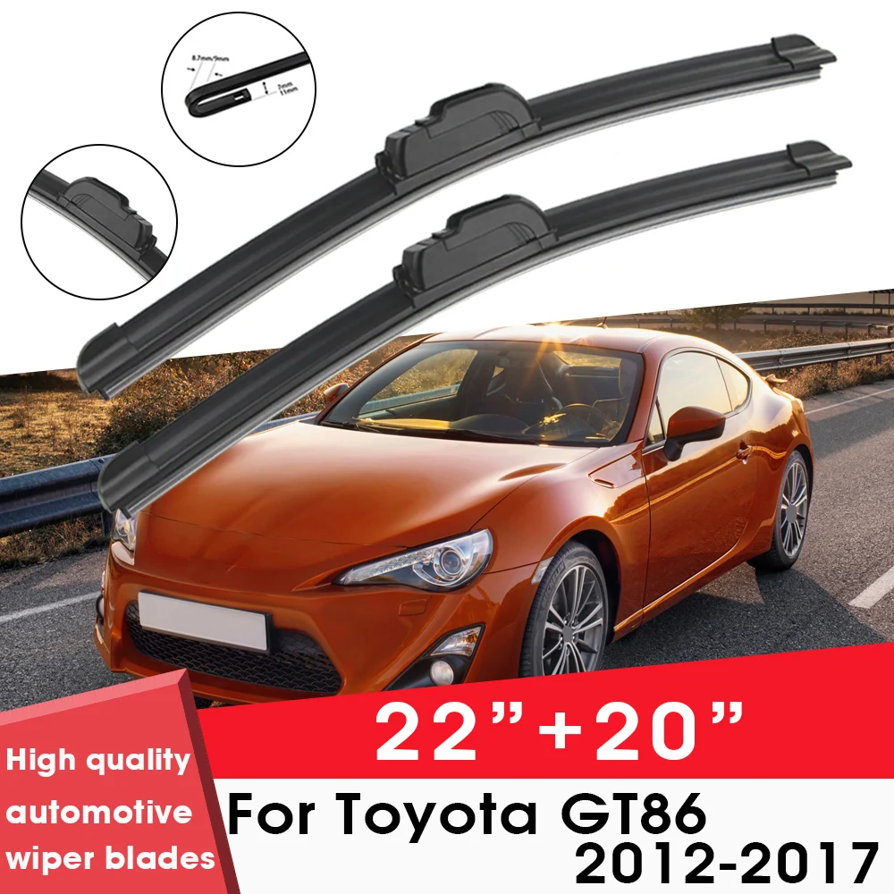 

Car Wiper Blade Blades For Toyota GT86 2012-2017 22"+20" Windshield Windscreen Clean Rubber Silicon Cars Wipers Accessories