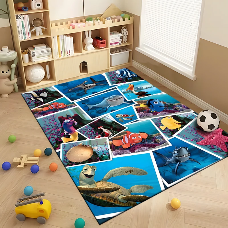 Disney Finding Nemo Pattern Rug Carpet for Living Room Bathroom Mat Creative Doormat Carpet for Bedroom Home Decor  Sonic