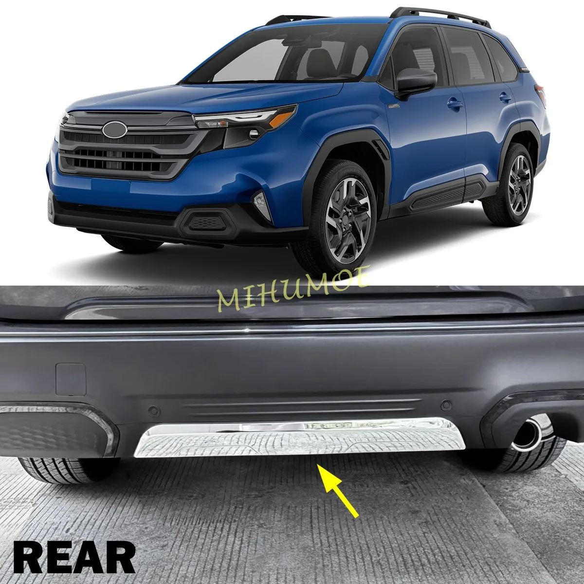 

Боковая защитная полоса заднего бампера автомобиля из нержавеющей стали для Subaru Forester 2025 2026, аксессуары