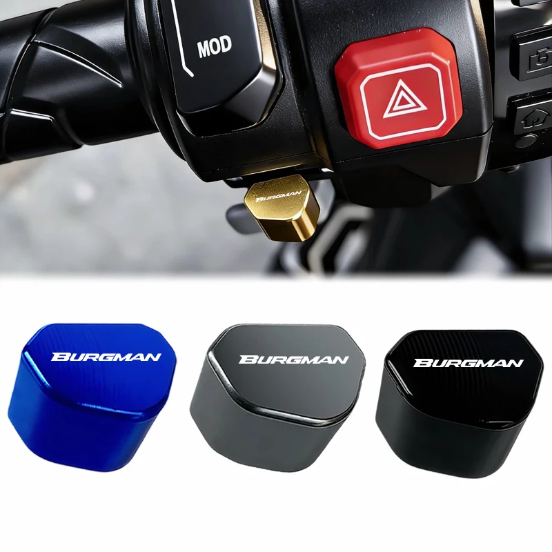 CNC For AN200 AN250 AN400 AN650 Burgman AN 125 250 400 650 Motorcycle turn signal switch button modification turn key cap