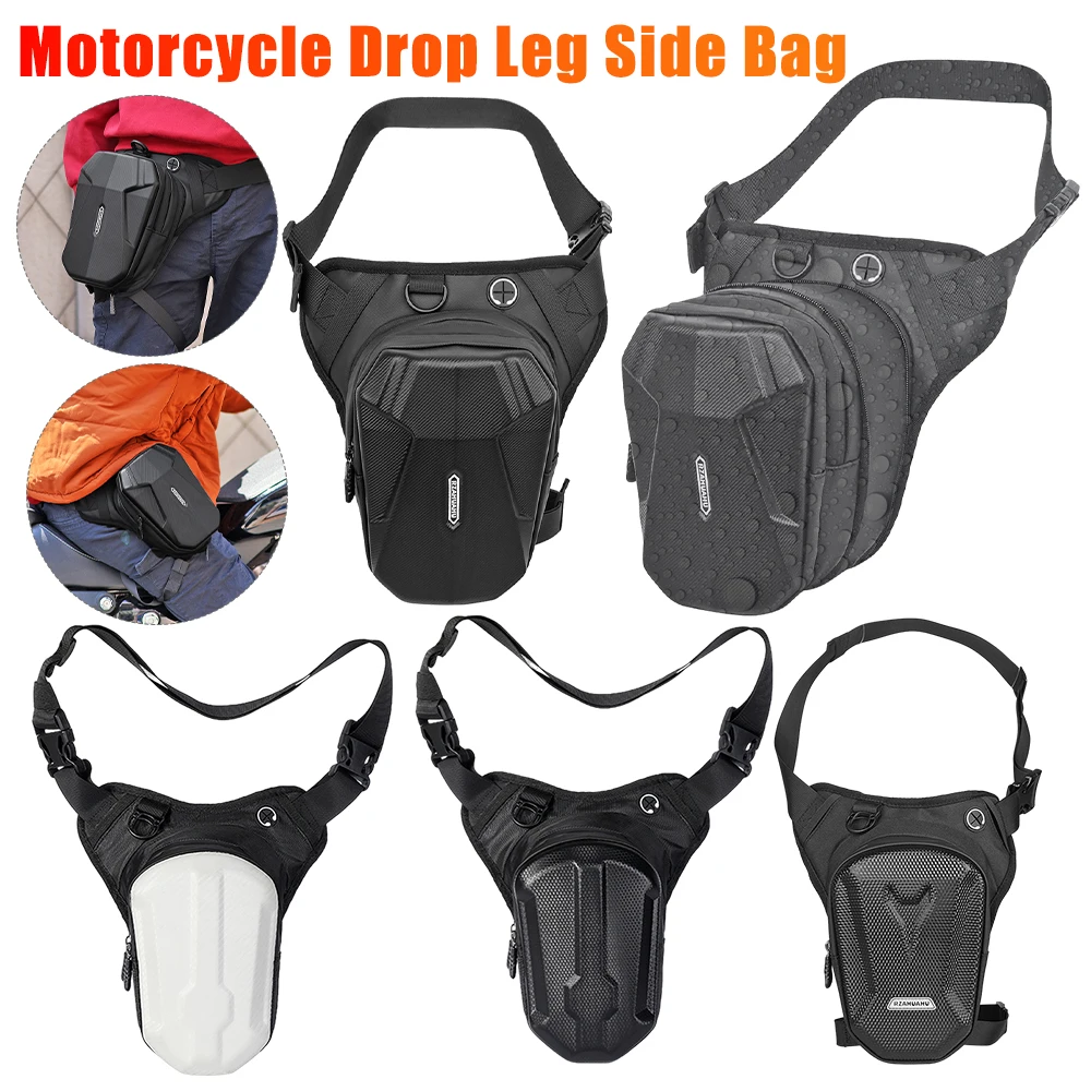 Motorcycle Leg Side Bag Cycling EVA Hard Shell Bags Multi-use Casual Waist Bag Waterproof Ride Fanny Packs For Climbing Hiking