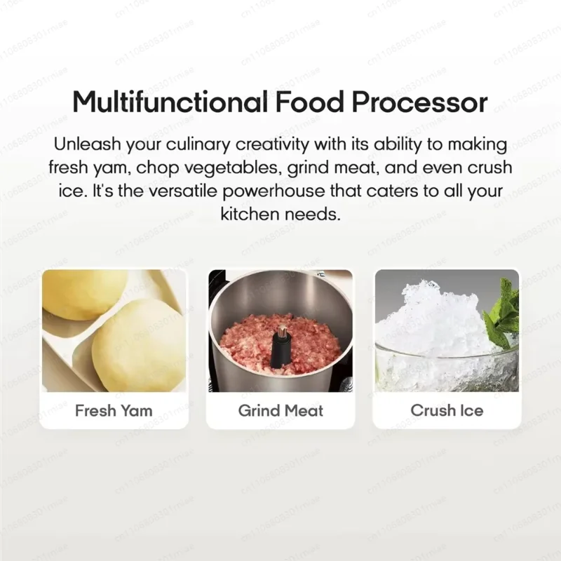 Portable Multi-purpose Blender for Grinding Meat Cooking in Hot Pan And Making Bird's Nest Food Processor Kitchen Appliance