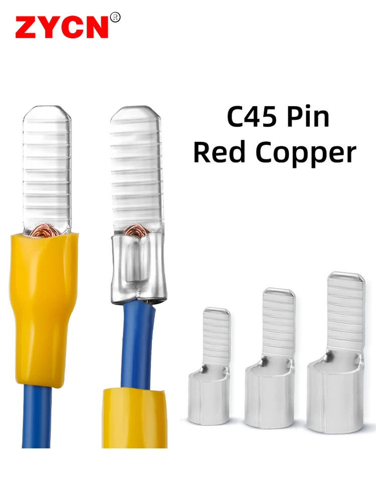 Kupfer Leistungsschalter Stecker Pin Kabelschuh Mantel Einsatz Crimp Terminal Luft Schalter Stecker C45-1,5 2,5 4 6 10 16 25 35 50 70 mm2 – Detail 3