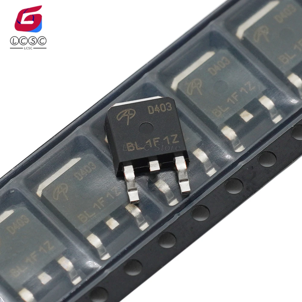 Transistor de montaje en superficie, chip Original D403 Power-MOSFET, Canal P, 30V, 70A, 2,5 W/90W a-252, AOD403, 10 unidades por lote