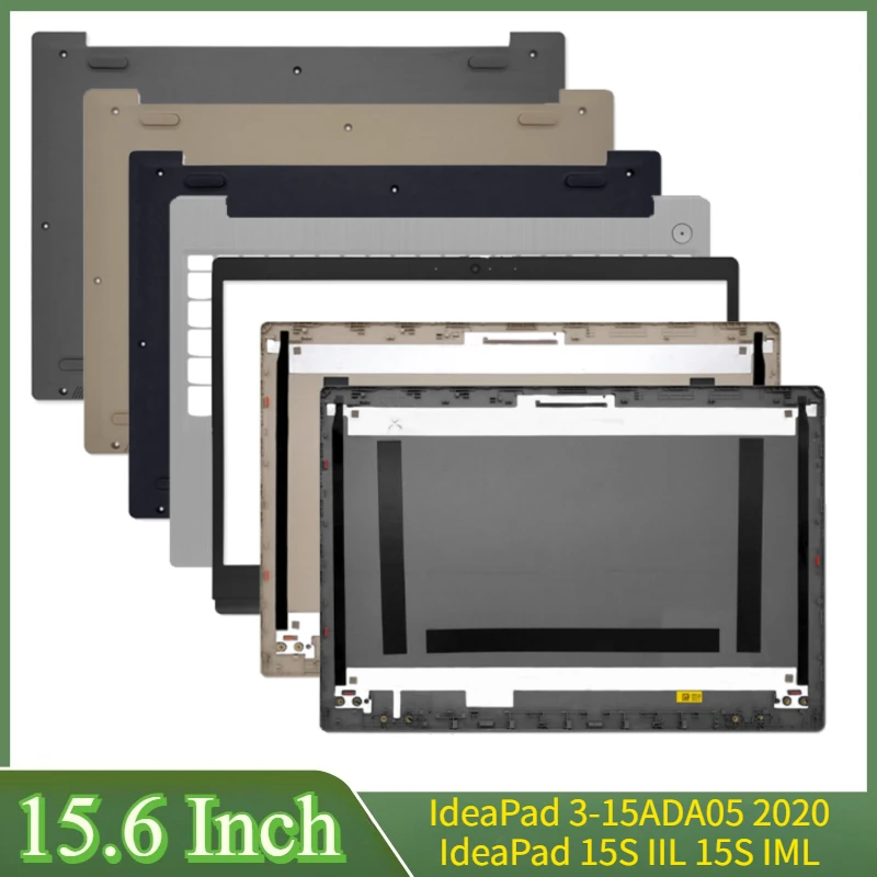 Carcasa Trasera LCD de 15.6 Pulgadas Nueva para IdeaPad 3 15ADA05 3-15ARE05 2020, para IdeaPad 15S IIL 15S IML 15S ARE, Bisel Frontal, Carcasa Inferior y Reposamanos