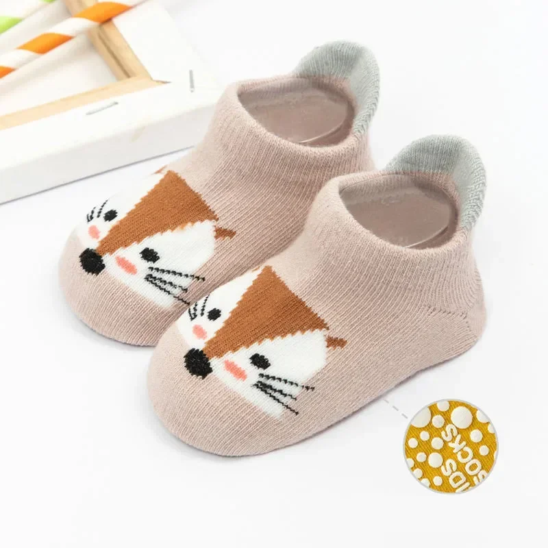 Baby Socks Spring Cute Cartoon Non-slip Baby Boys Girls Floor Socks Autumn Summer Socks  0-3 Years Old