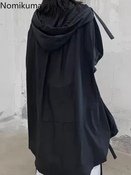 女性用フード付き原宿ジャケット,特大アウター,カジュアルファッション,韓国y2kコート,27z415, 2024