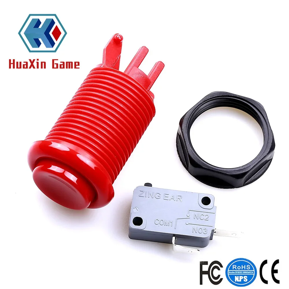 6 xHapp Phong Cách Tiêu Chuẩn Mỹ Đẩy Buttoons Với Microswitch Cho Máy Arcade MAME JAMMA Trò Chơi MÁY TÍNH