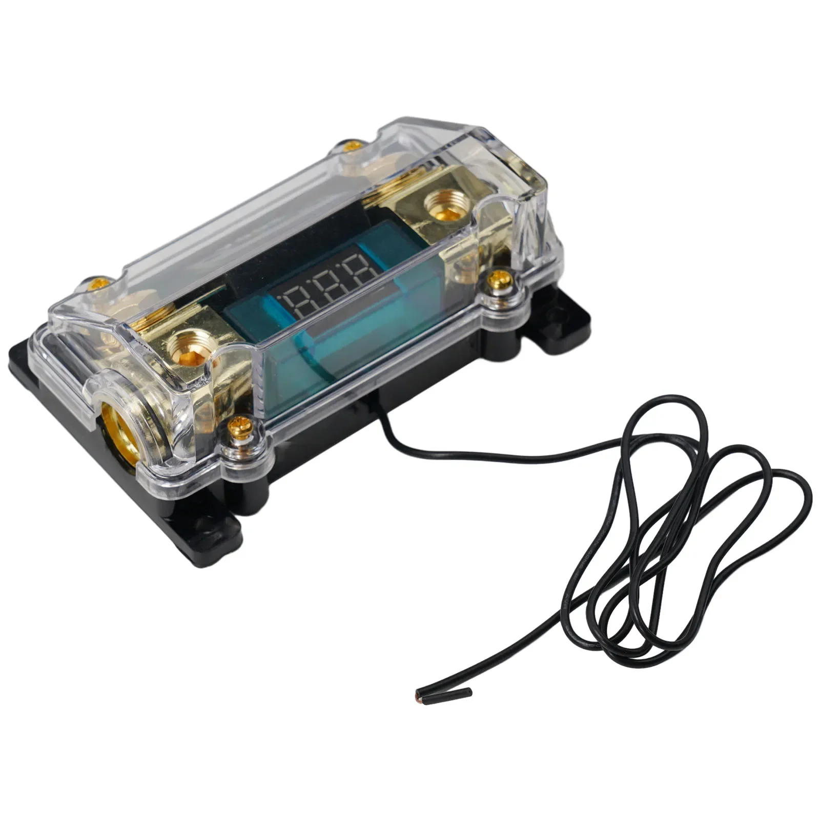 Holder ANL Fuse 0 2 4 Gauge 10.8x7.1x4cm Parts W/ Fuse 300 Amp Black Inline LED Digital Display High Quality