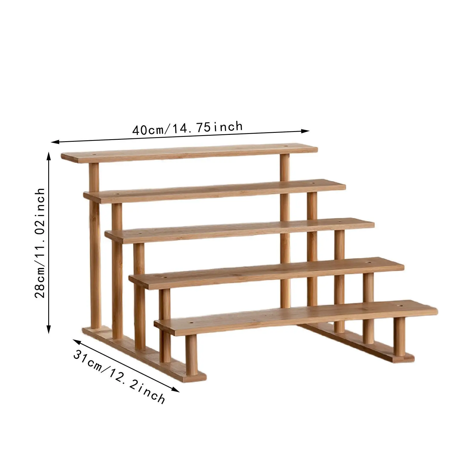 Riser Display Kayu Stand Display Riser untuk Kerajinan Tanaman Restoran