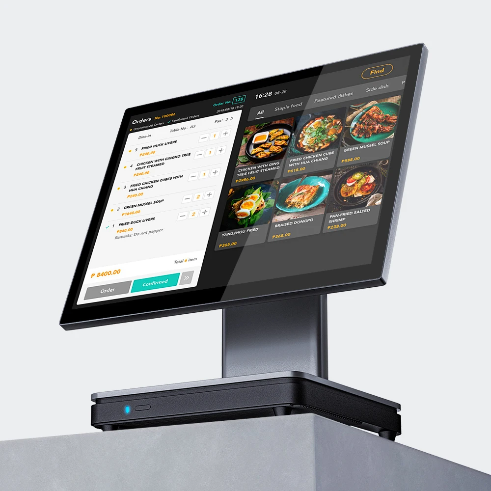 15 Inch Ultra Slim All in One POS Machine Touch Screen Cash Register Windows 10 11 Compatible Fanless Design