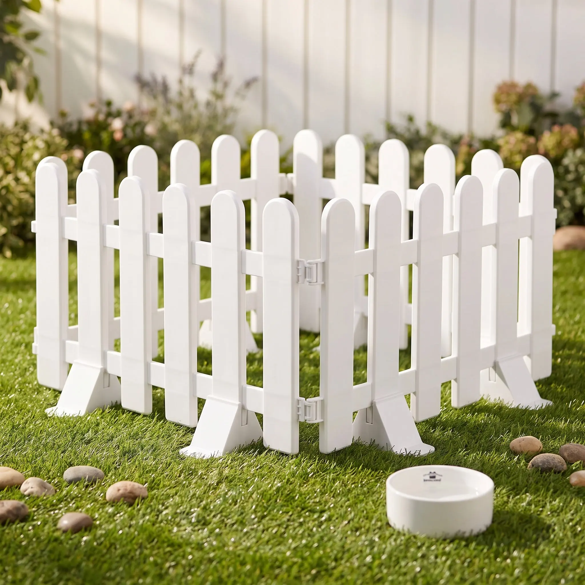 2 Pcs Anti-tipping Fence Stand Supplies Garden Holder Outdoor Decor Accessory Practical Part