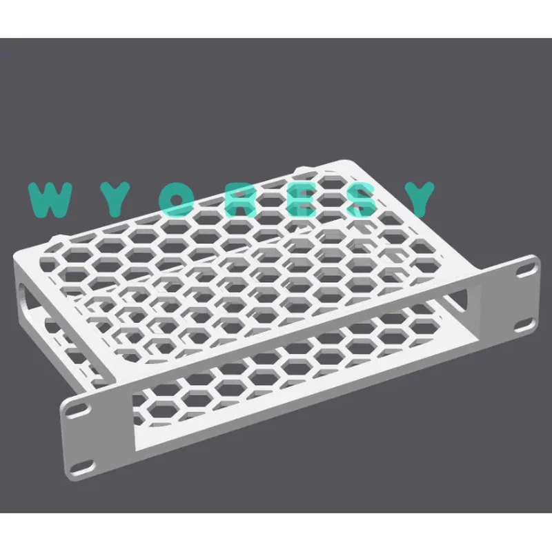 Heavy‑duty premium fixed holder for UniFi USW Flex XG supports quick rack install for indoor network gear