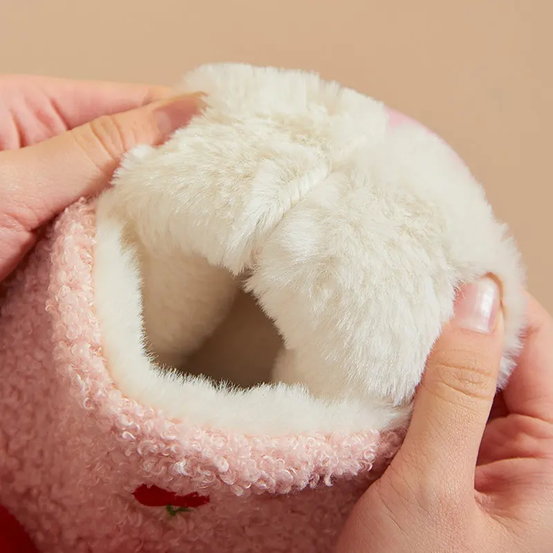 Winter Fur Slippers Women Warm House Female Slippers Plush Slides Cotton Indoor Home Girl OutSide Shoes image 6