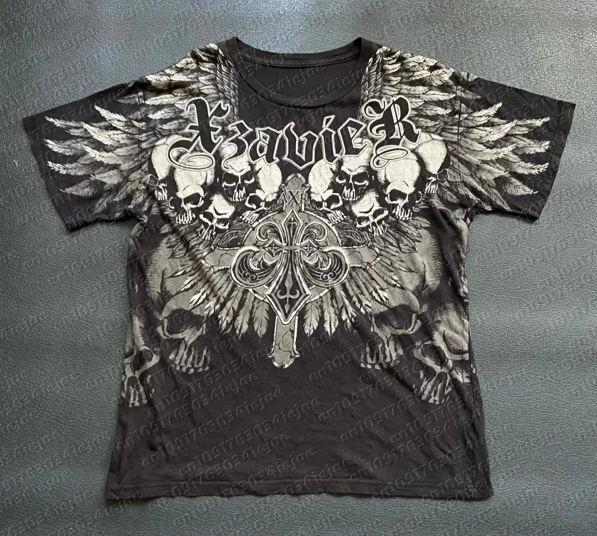 Europäisches und amerikanisches Herren-T-Shirt für den Sommer, Gothic-Design mit Schädel-Print, bequem, atmungsaktiv, Rundhalsausschnitt, Outdoor-Street-Top – Detail 4