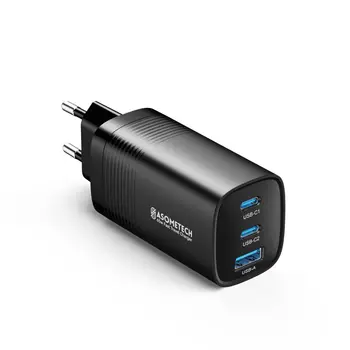 ASOMETECH GaN USB Type C Charger 65W 45W PPS PD QC4.0 Quick Charger For Macbook Laptop…