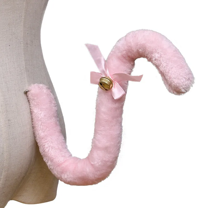 Animal Plush Cat Tail Cosplay Anime Lolita Girl Maids Cute Tail Handmade Accessories Party Costume Props