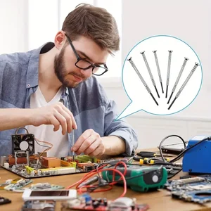 Bộ tuốc nơ vít chính xác nhỏ, bộ tua vít nhỏ cho thiết bị điện tử, đồ chơi, máy tính, sửa chữa đồng hồ, cập nhật hộp màu đỏ, 11 cái 11 Khóa khe cắm mini bán hàng chính - №10