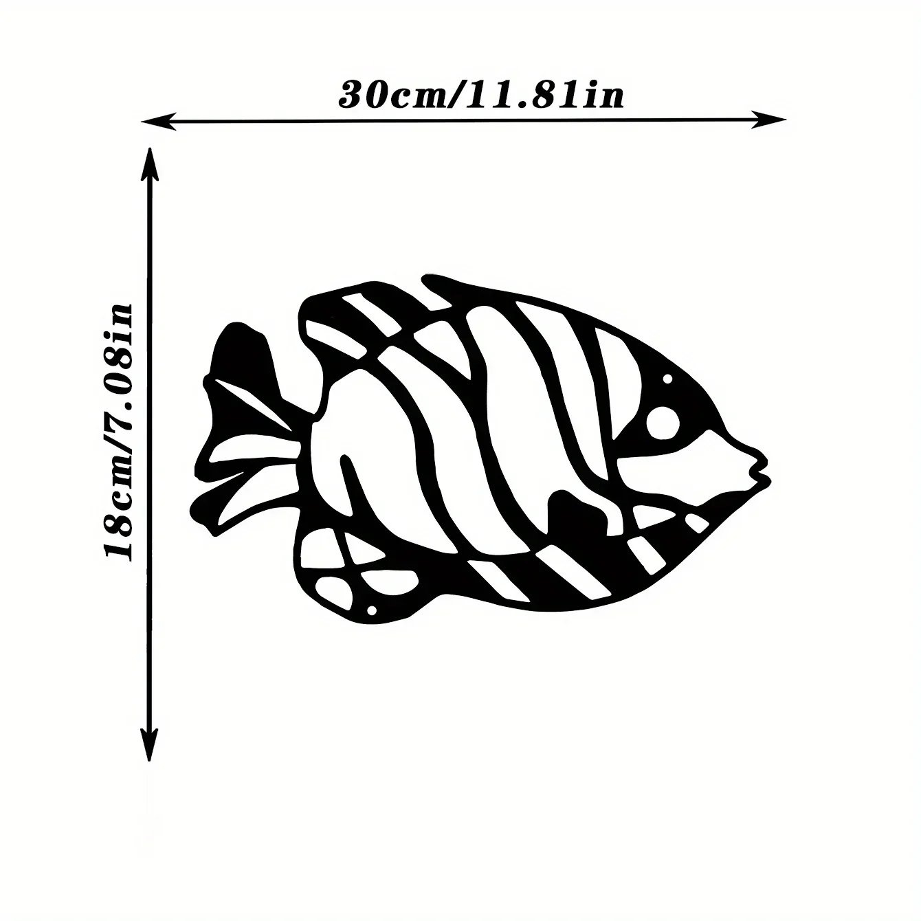 1pc Sea Fish Metal Wall Hanging Art for Living Room, Outdoor Decor, Home Decor, Bedroom Home Decor, Perfect Gifts