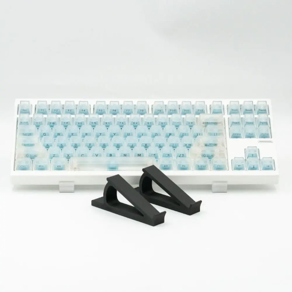1 Pair Portable Keyboard Elevated Stand Raised Keyboard Angle Plastic Computer Keyboard Riser Accessories Monitor Holder