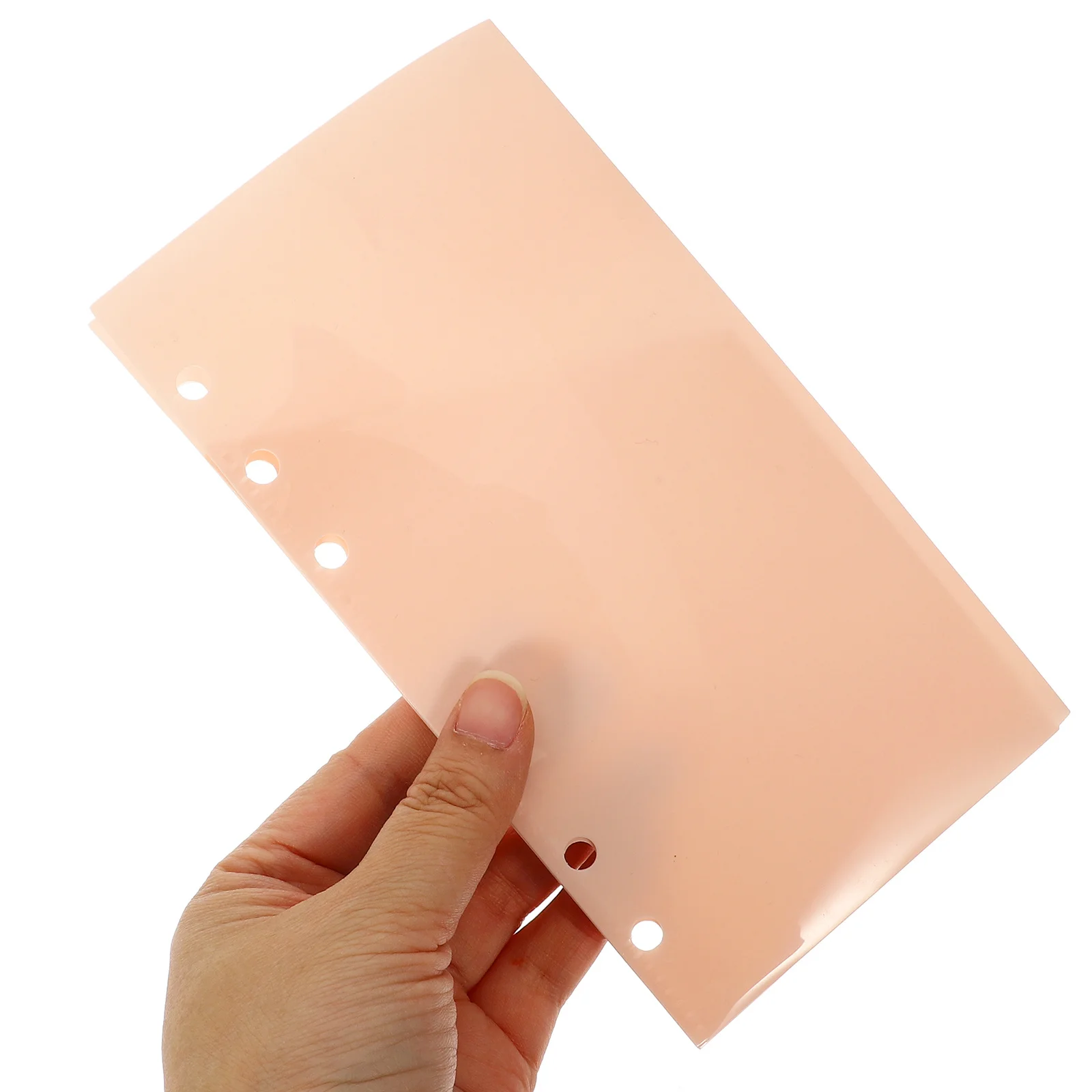 

5pcs Loose Leaf Binder Inserts Pp Material Multi-Use Budget Insert For Receipts Stickers Cards Replaceable Binder Pocket