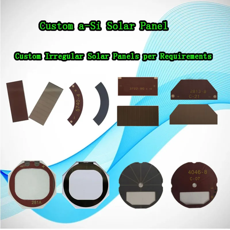 500+ Sold Amorphous Silicon  Solar Panel Custom Size Low Light Photovoltaic Board For IoT Sensor  Small Electronic DIY Solar Kit