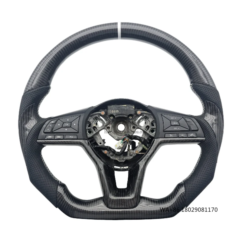 Hot Selling Quality Perforated Leather Carbon Fiber for Infiniti FX35 Steering Wheel for Nissan Sylphy Steering Wheel