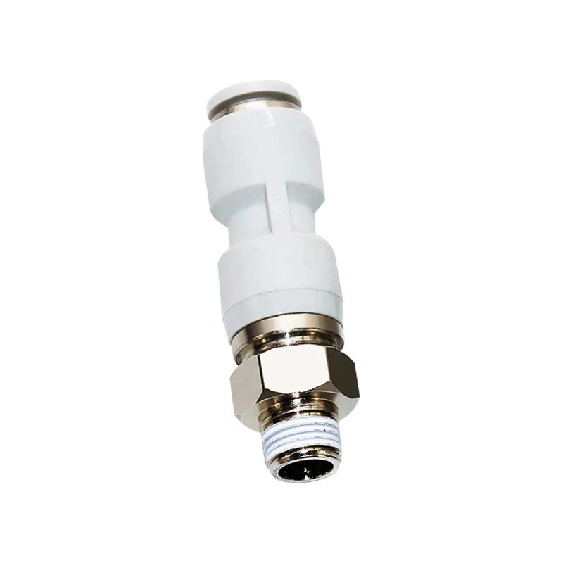 1 peça conector de tubo de mangueira rotativa de alta velocidade 400r/min KSH06-M5/m6/08-01s-02s acessórios pneumáticos