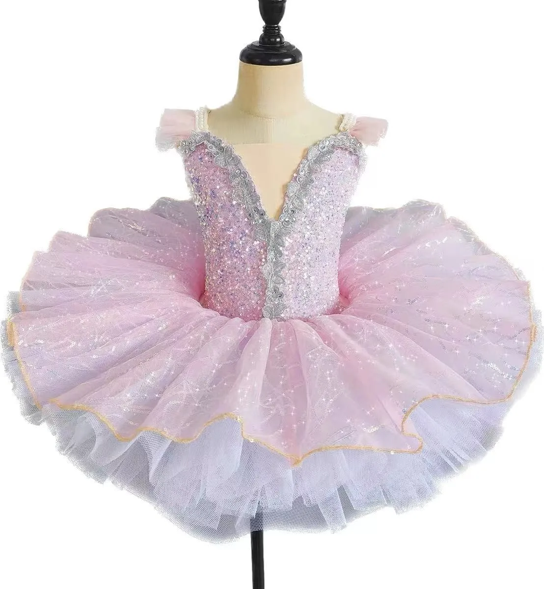 Professional Ballet Tutu For Girls Kids Classic Costum Size Ballerina Leotard And Tutu Skirt Adult Women Dance Performance Dress