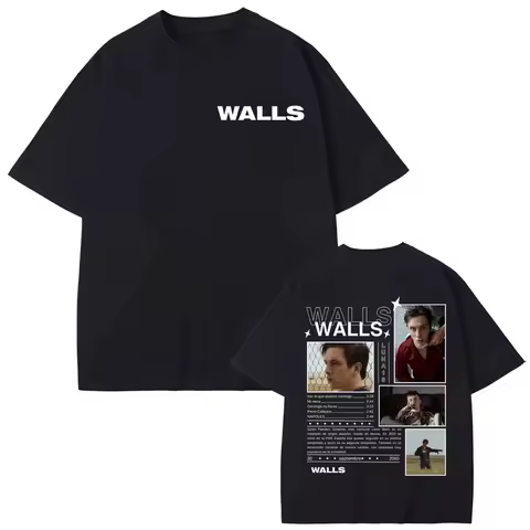 Singer Walls Luna 18 Album Merch T Shirt High Quality Fashion Short Sleeve T-shirts Men Women Summer Casual Loose Cotton T-shirt