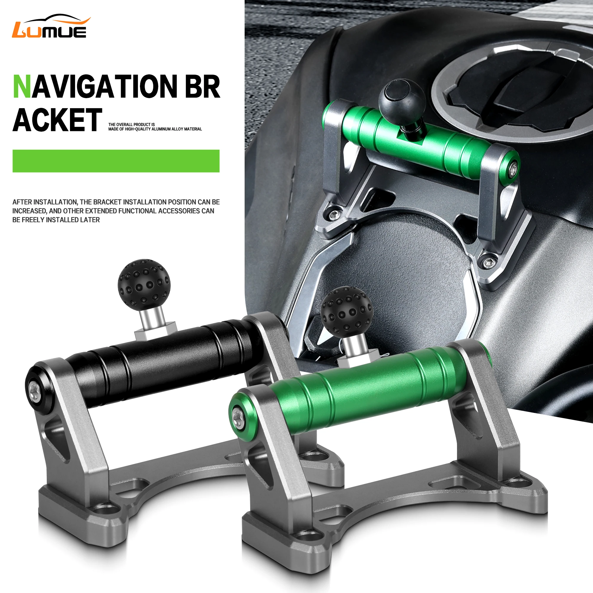 

For Kawasaki Z900 Z 900SE 2020-2025 Motorcycle Handlebar Extension GPS Navigation Bracket Crossbar Phone Stand Holder