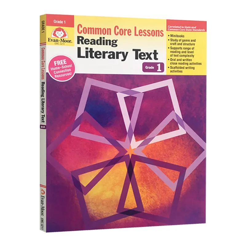 

Evan-Moor Reading Literary Text, Grade 1 Workbook,aged 4 5 6 7, English book 9781629381459