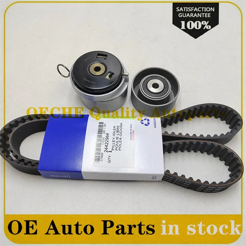 

3X Engine Original Timing Belt Kit Tensioner OEM 95516740 55574864 24422964 24436052 for Chevrolet Cruze Sonic Epica Buick Regal